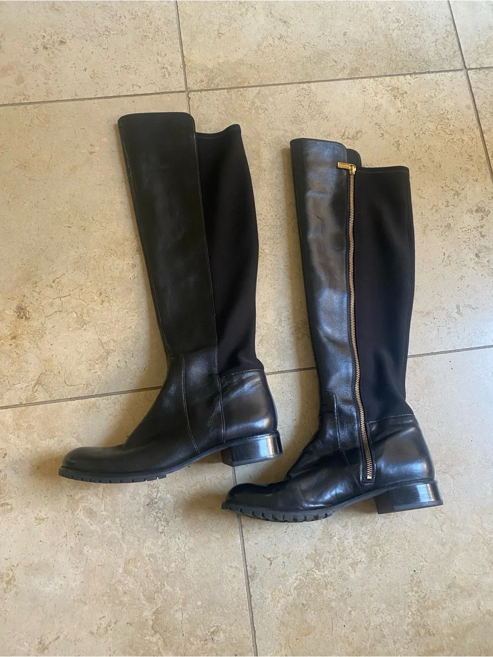 Michael Kors Leather & Stretch Boot